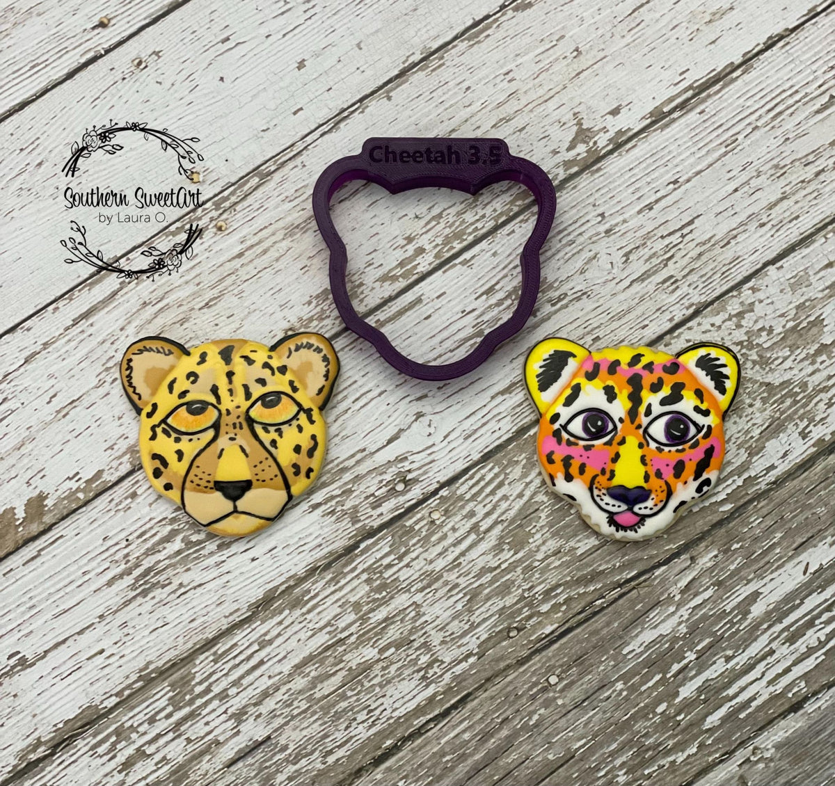 Cheetah Face or Cat Face Cookie Cutter – Bobbi's Cutters