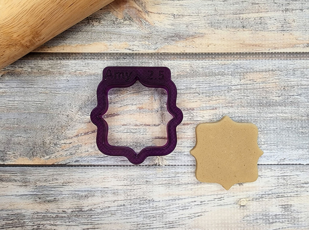 Amy Plaque Cookie Cutter and Fondant Cutter and Clay Cutter