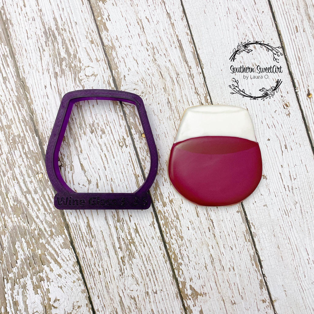 Wine Glass #3 Cookie Cutter and Fondant Cutter and Clay Cutter