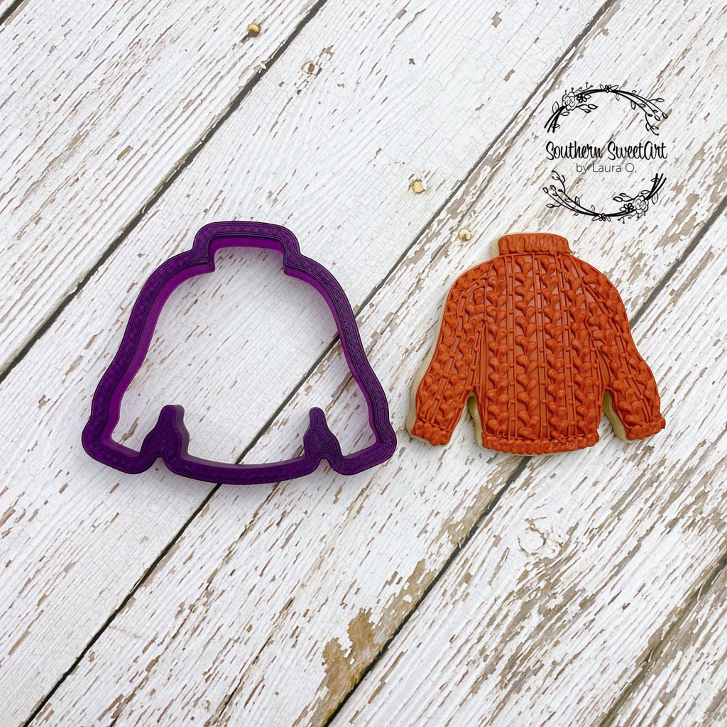 Ugly Sweater or Letter Jacket or Turtleneck Cookie Cutter and Fondant Cutter and Clay Cutter