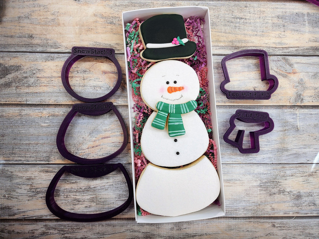 Build a Snowman #2 Cookie Cutter and Fondant Cutter and Clay Cutter