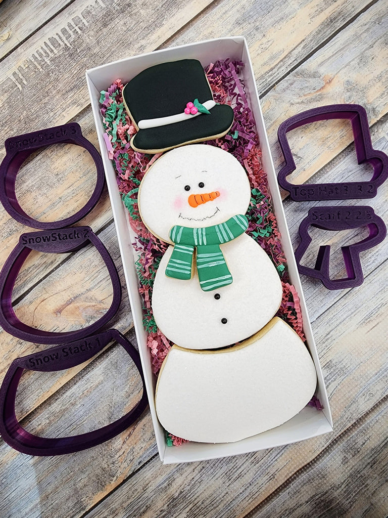 Build a Snowman #2 Cookie Cutter and Fondant Cutter and Clay Cutter