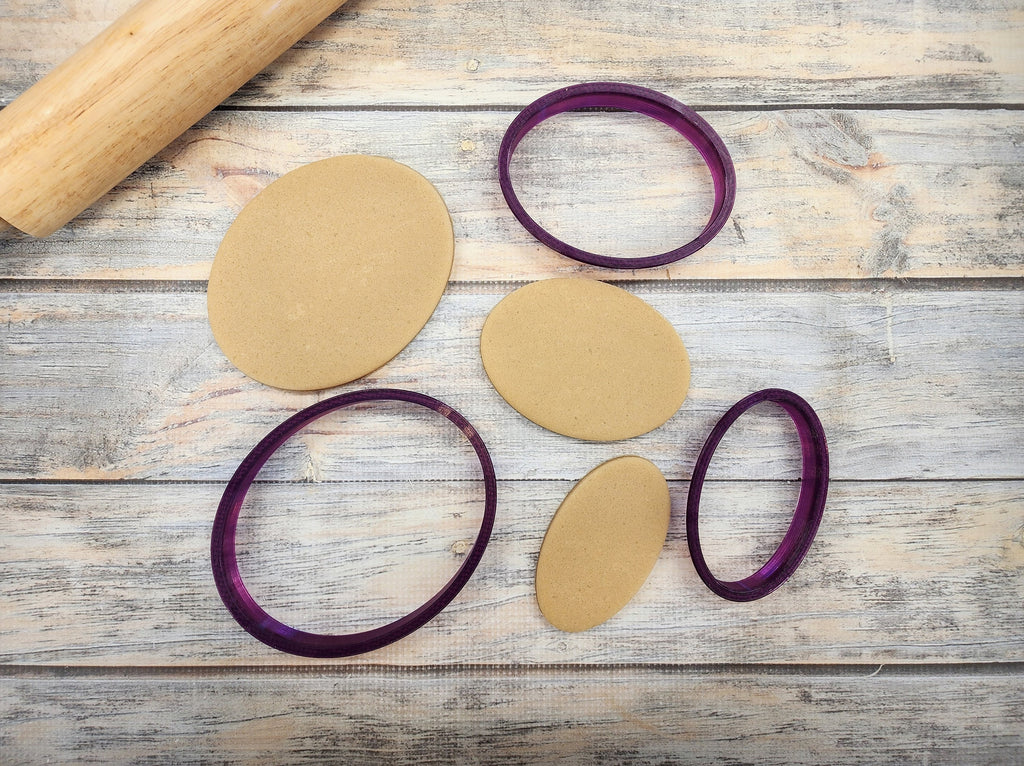 Oval Cookie Cutter and Fondant Cutter and Clay Cutter