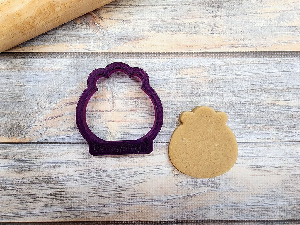 Asian Dumpling or Dim Sum Cookie Cutter and Fondant Cutter and Clay Cutter