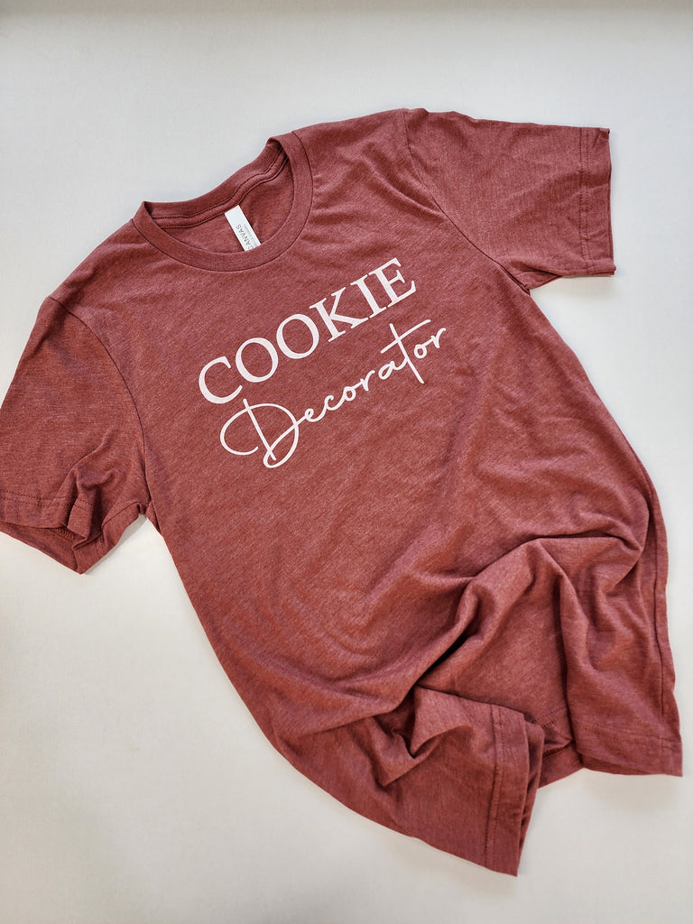 Cookie Decorator  - Unisex Bella Canvas Heather Clay T-shirt