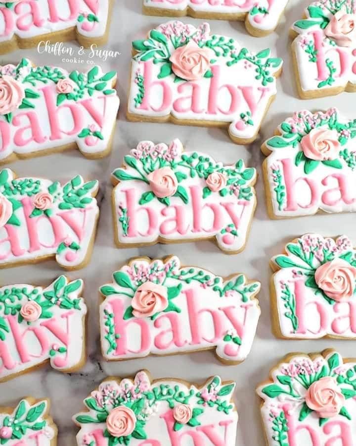 Floral Baby Plaque Cookie Cutter and Fondant Cutter and Clay Cutter