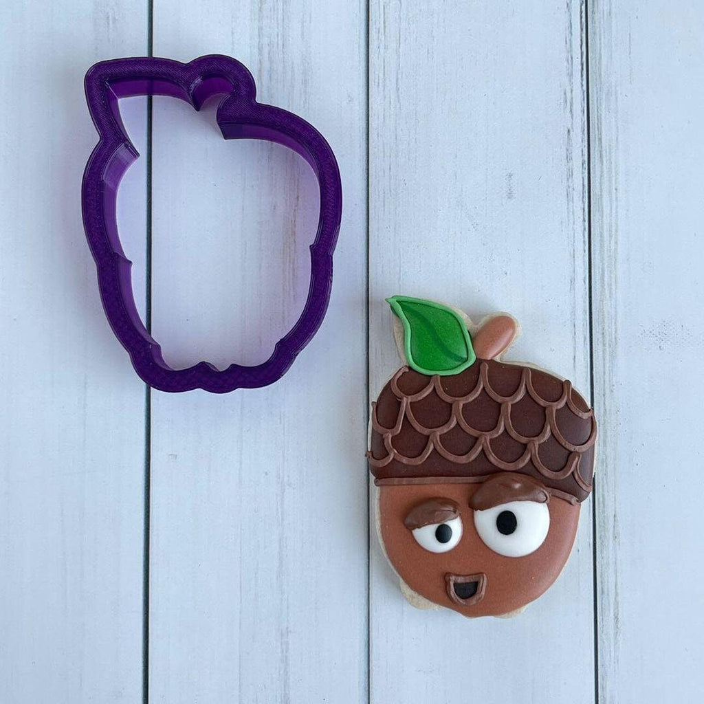 Dorky Acorn Cookie Cutter or Fondant Cutter and Clay Cutter