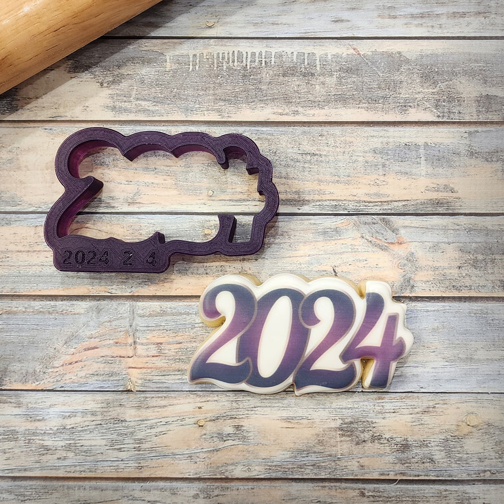 2024 Year Graduation #2 or New Year Cookie Cutter or Fondant Cutter and Clay Cutter