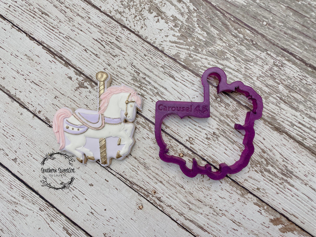 Carousel Horse Cookie Cutter and Fondant Cutter and Clay Cutter
