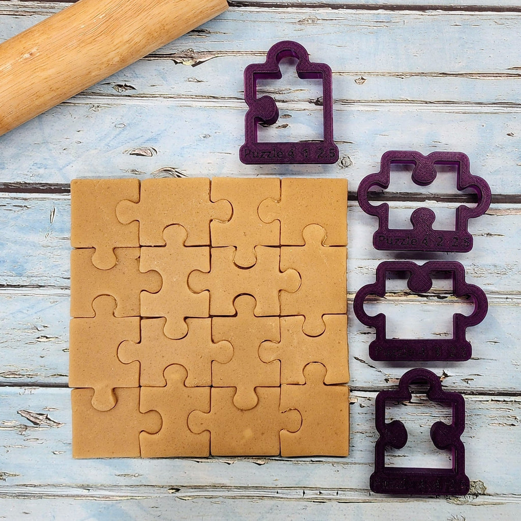 Puzzle Set #4 Cookie Cutter and Fondant Cutter and Clay Cutter