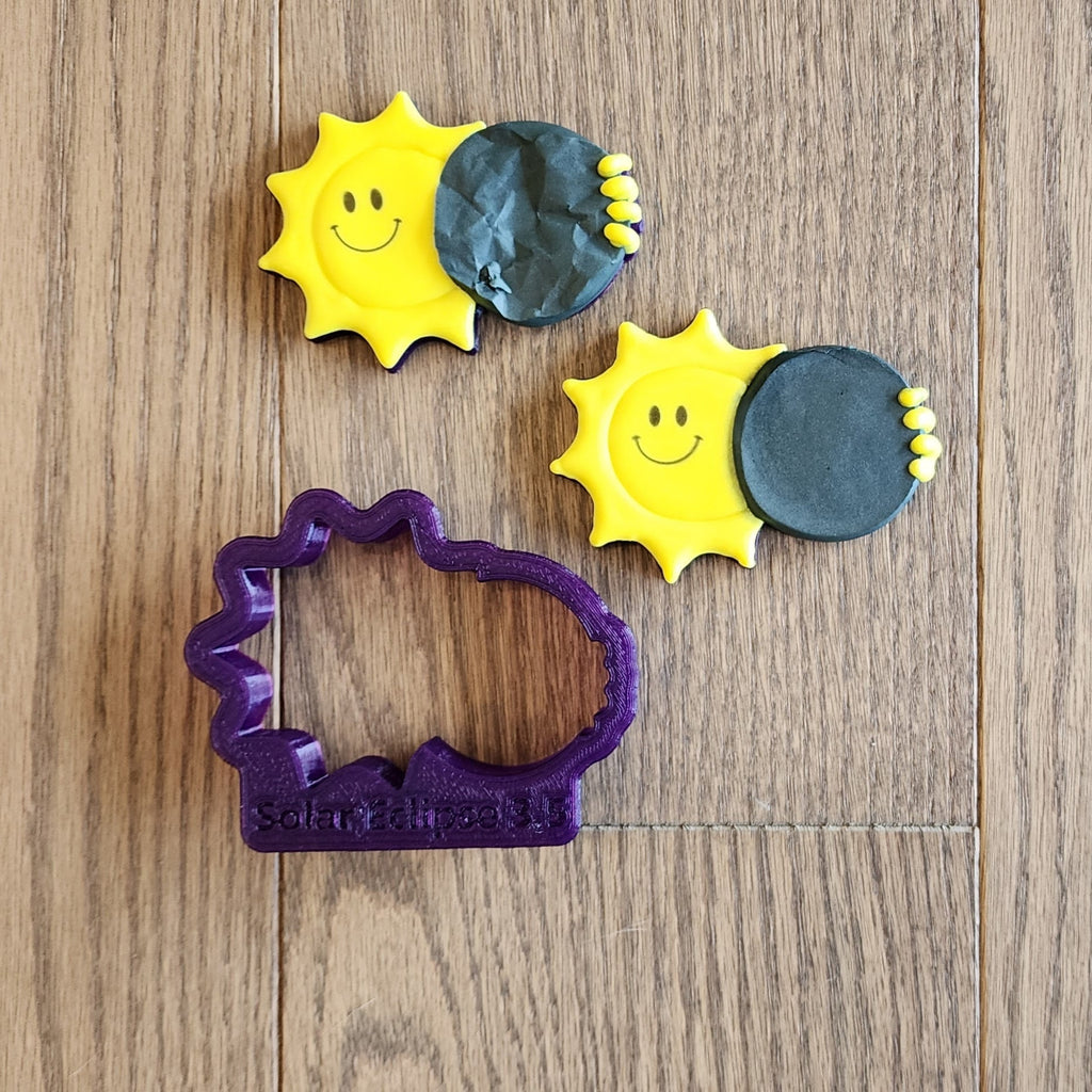 Solar Eclipse Cookie Cutter and Fondant Cutter and Clay Cutter