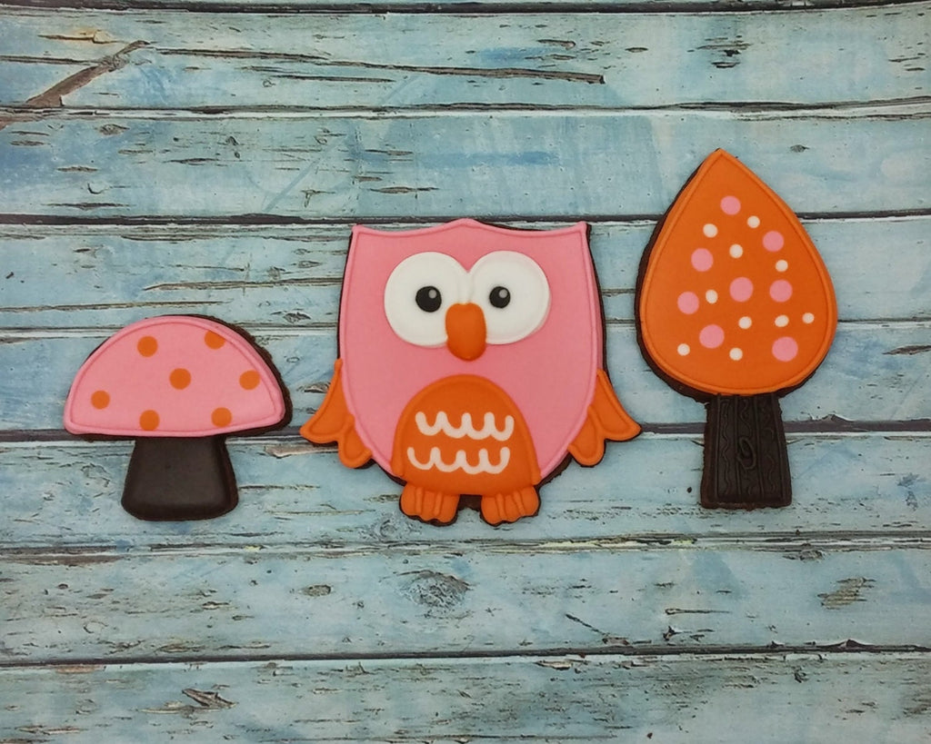 Whimsical Owl Cookie Cutter and Fondant Cutter and Clay Cutter