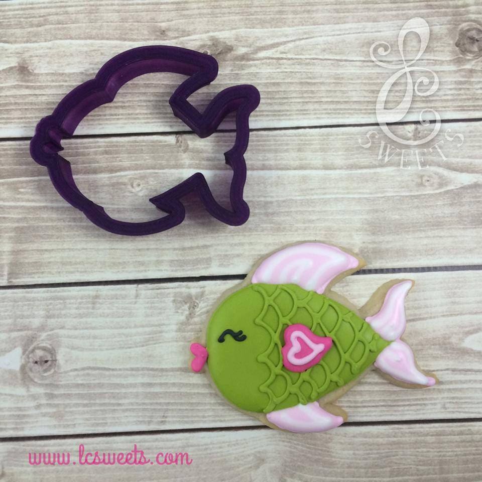 Kissy Fish Cookie Cutter and Fondant Cutter and Clay Cutter