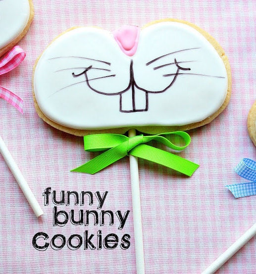 Funny Bunny Cookie Cutter and Fondant Cutter and Clay Cutter