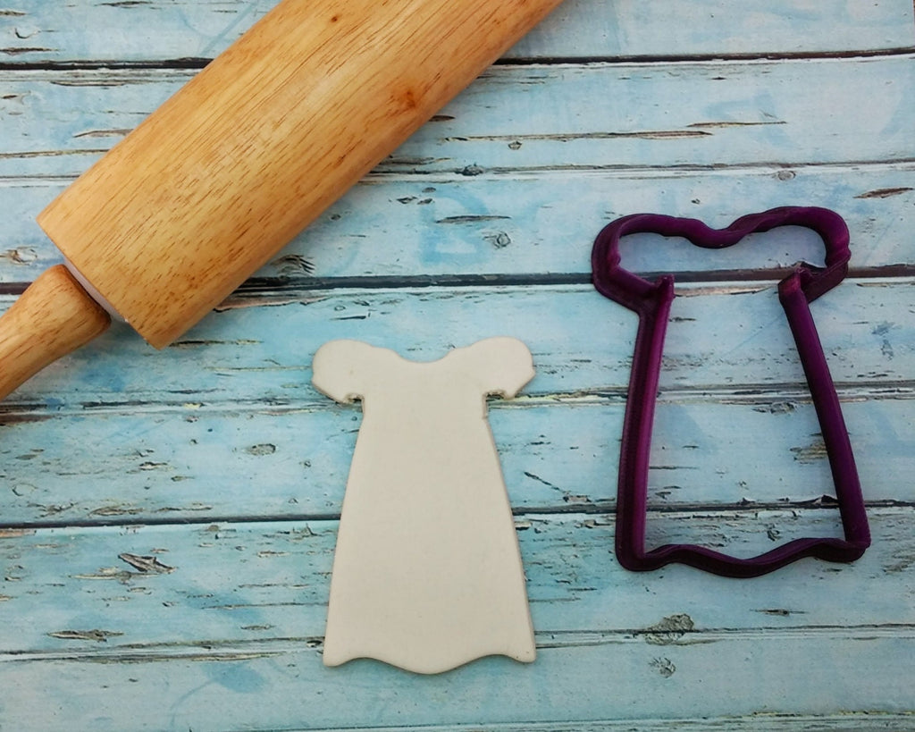 Long Dress Princess Baptismal Cookie Cutter or Fondant Cutter and Clay Cutter