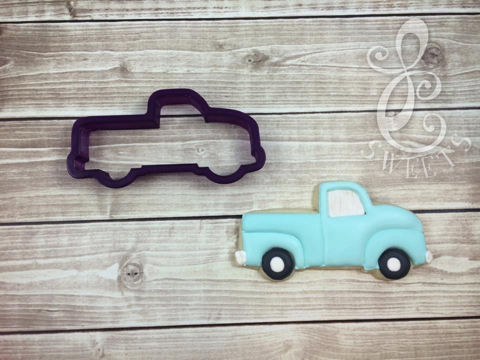 Vintage Pickup Truck Cookie Cutter and Fondant Cutter and Clay Cutter