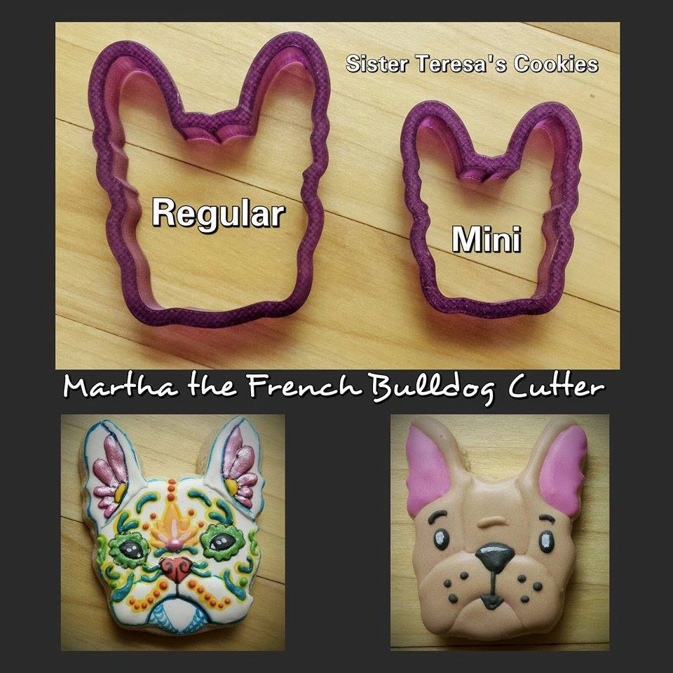 Martha the French Bulldog Cookie Cutter or Fondant Cutter and Clay Cutter