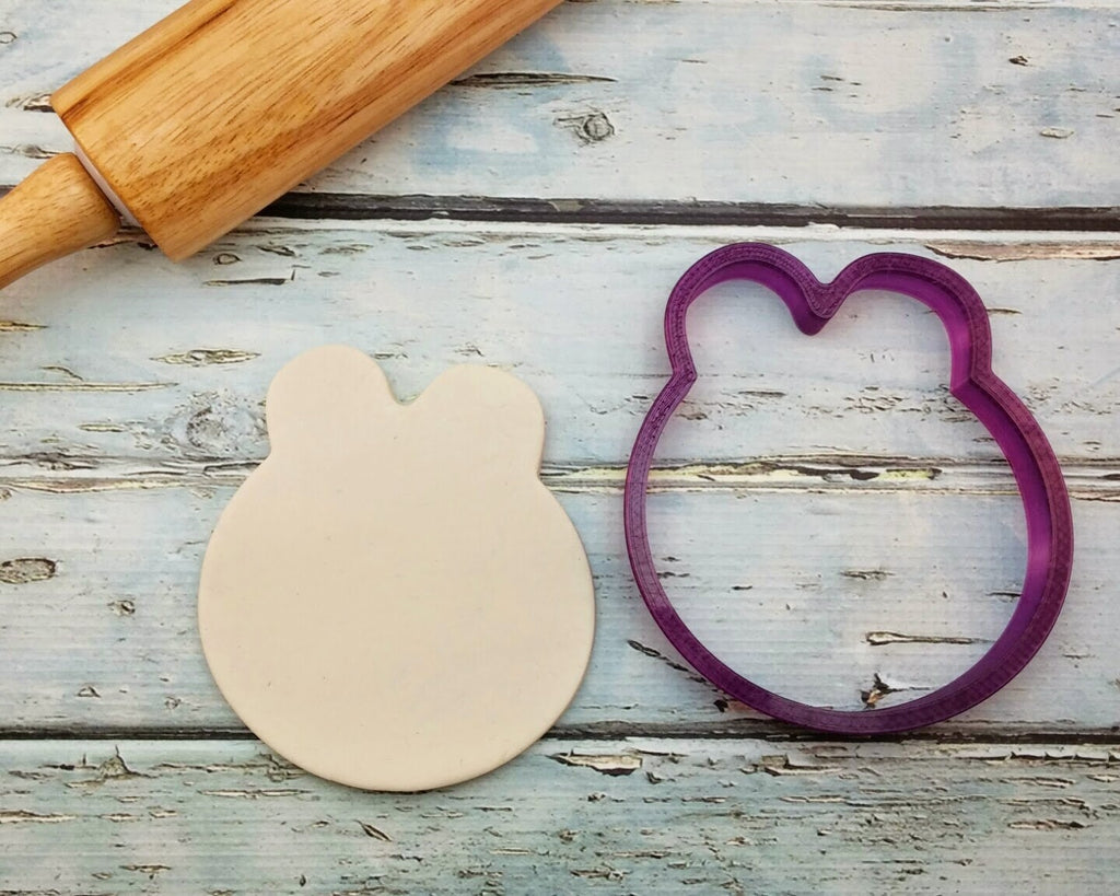 Pig Face or Frog Face Cookie Cutter and Fondant Cutter and Clay Cutter