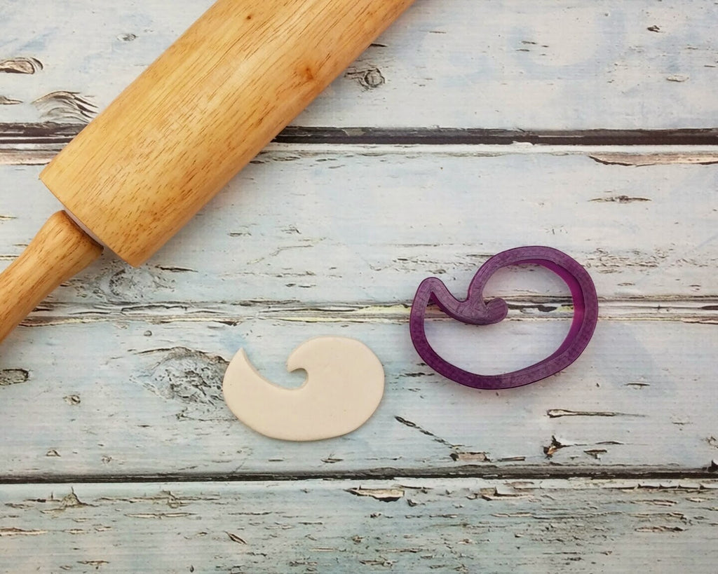 Catch a Wave Cookie Cutter and Fondant Cutter and Clay Cutter