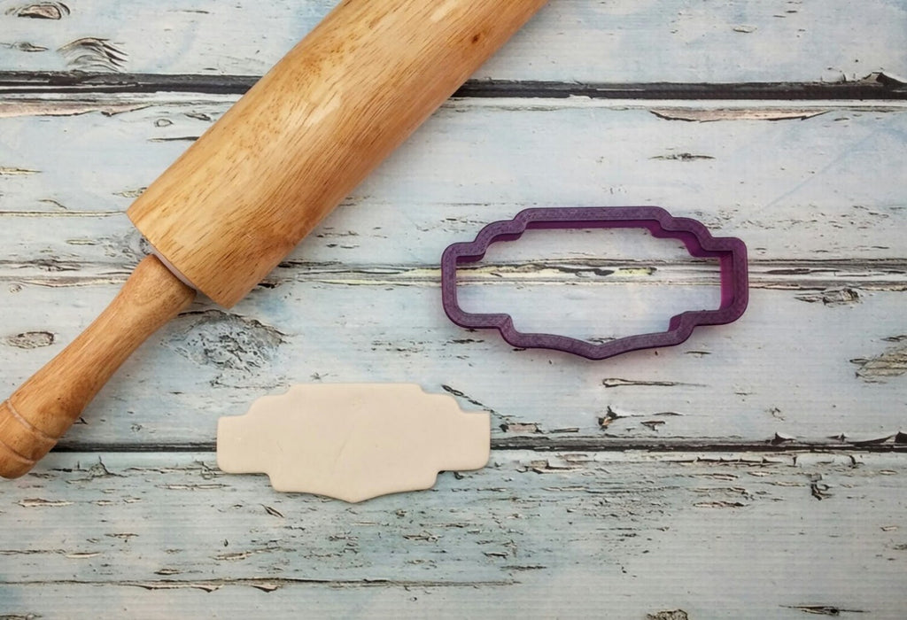 Rally Marquee Plaque Cookie Cutter and Fondant Cutter and Clay Cutter