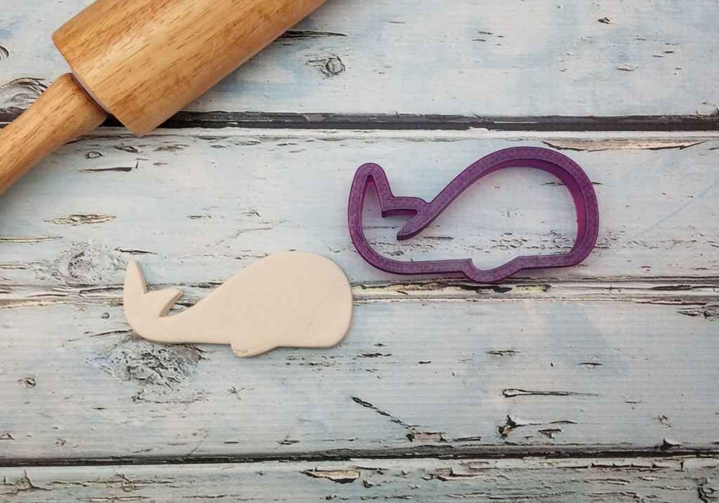 Whale #1 Cookie Cutter and Fondant Cutter and Clay Cutter