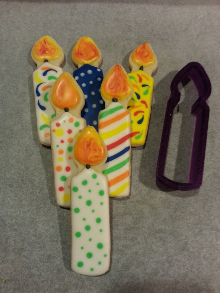 Candle or Firecracker Cookie Cutter and Fondant Cutter and Clay Cutter