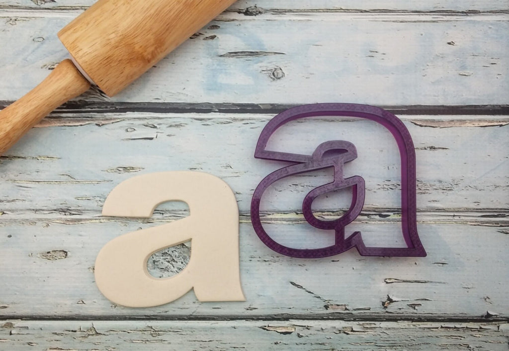 Lower Case Letter a Cookie Cutter and Fondant Cutter and Clay Cutter