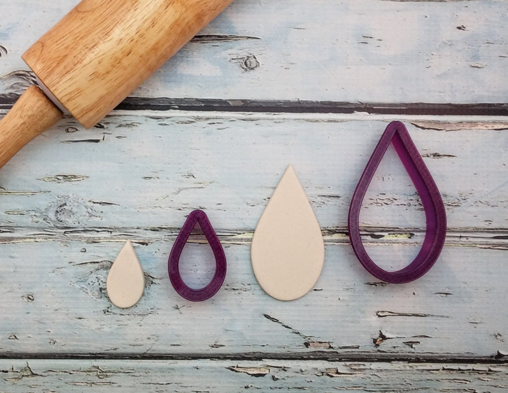 Rain Drop, Tear Drop or Flower Petal Cookie Cutter and Fondant Cutter and Clay Cutter