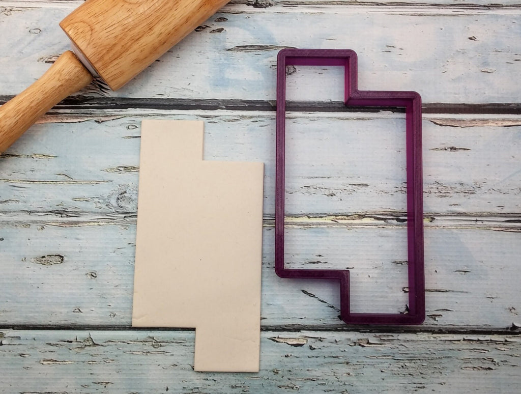 Stacked Rectangle Plaque Cookie Cutter and Fondant Cutter and Clay Cutter