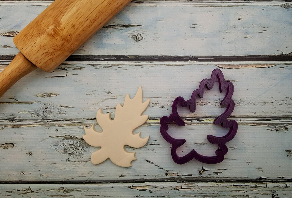 Fall Autumn Oak Leaf Cookie Cutter and Fondant Cutter and Clay Cutter