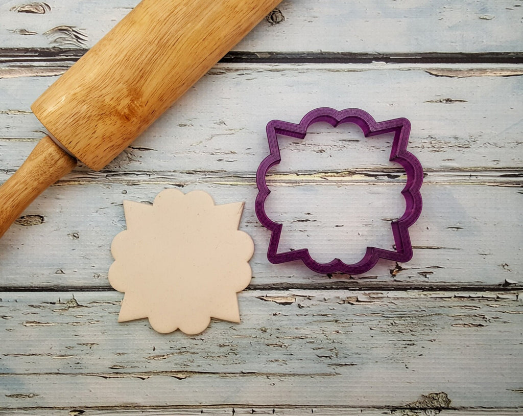 Dresden Plaque Cookie Cutter and Fondant Cutter and Clay Cutter