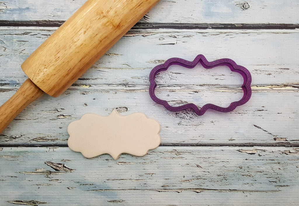 Angelica #1 Plaque Cookie Cutter or Fondant Cutter and Clay Cutter