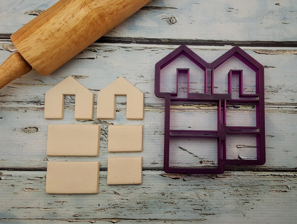 Mini Gingerbread House Mug Hanger  Cookie Cutter and Fondant Cutter and Clay Cutter