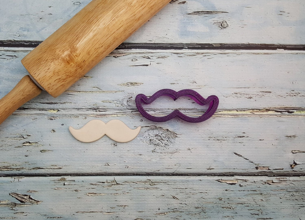 Mustache Cookie Cutter or Fondant Cutter and Clay Cutter