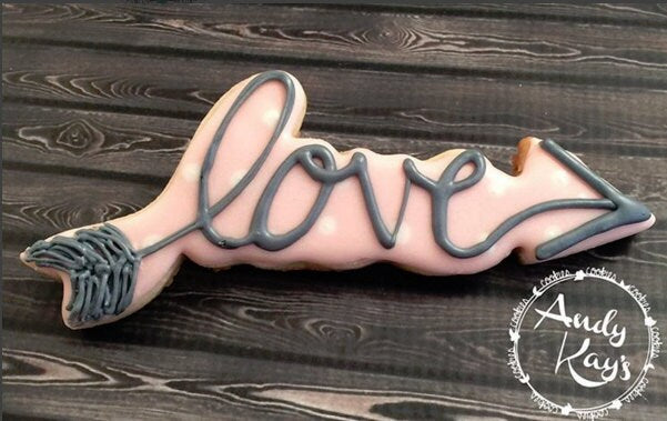 Aim for Love Cookie Cutter and Fondant Cutter and Clay Cutter