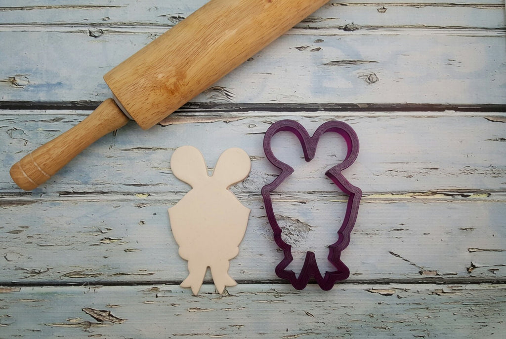 Mr. Whiskers the Bunny Rabbit Cookie Cutter and Fondant Cutter and Clay Cutter