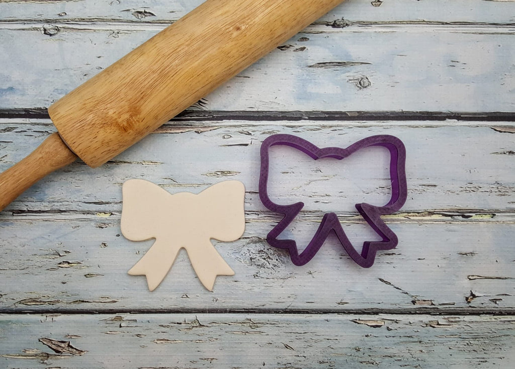 Girly Bow or Hair Bow or Gift Bow Cookie Cutter and Fondant Cutter and Clay Cutter