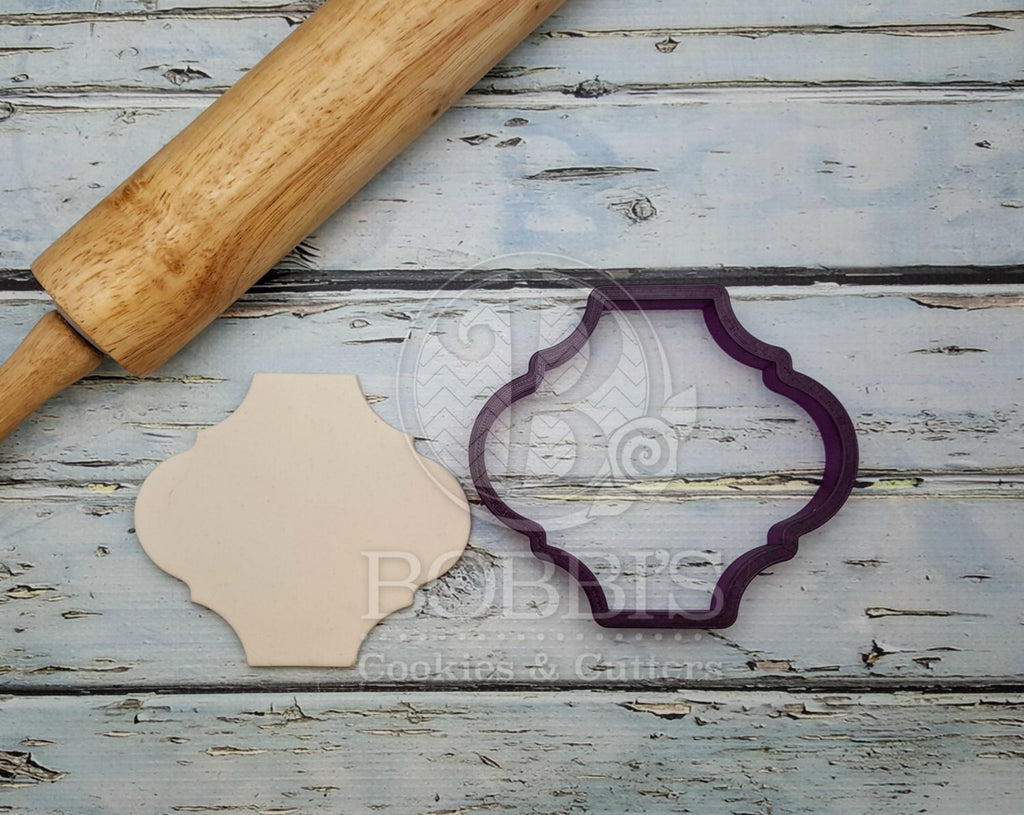 Bottega #1 Moroccan Tile Plaque Cookie Cutter or Fondant Cutter and Clay Cutter