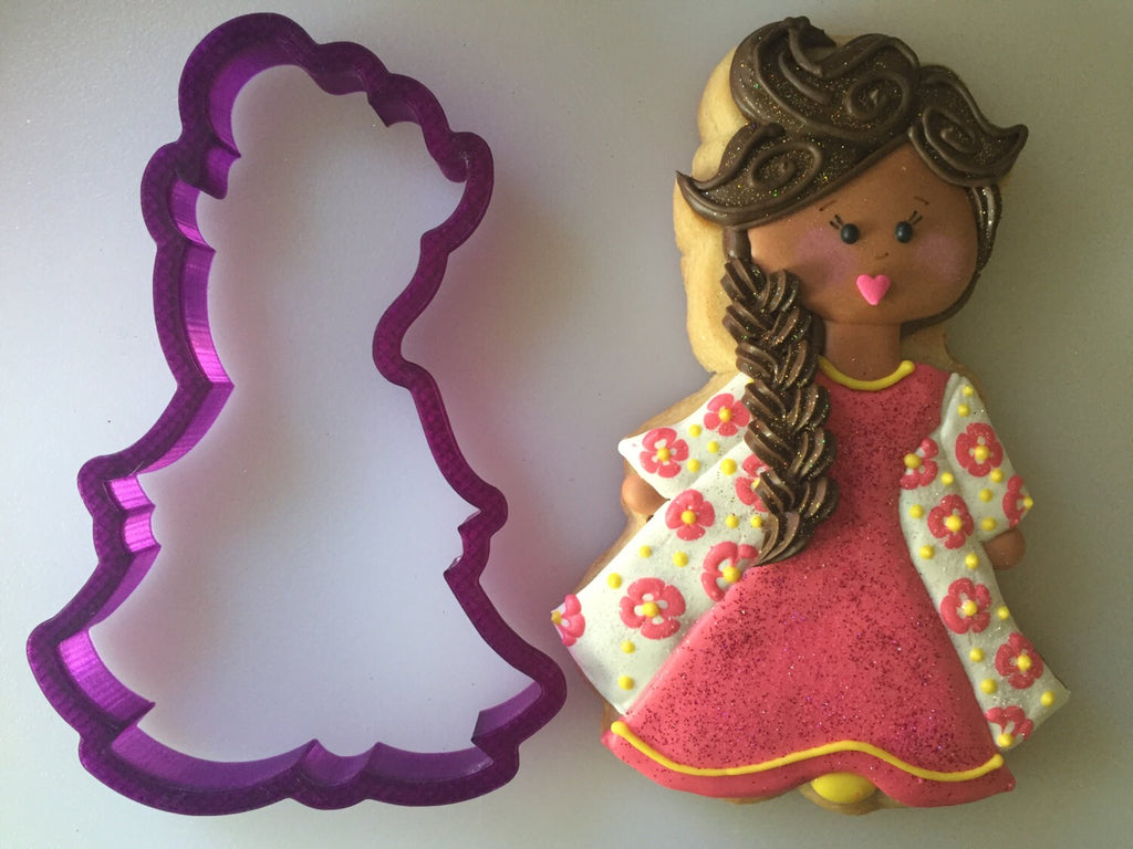 Miss Doughmestic Girl #2 Cookie Cutter or Fondant Cutter and Clay Cutter