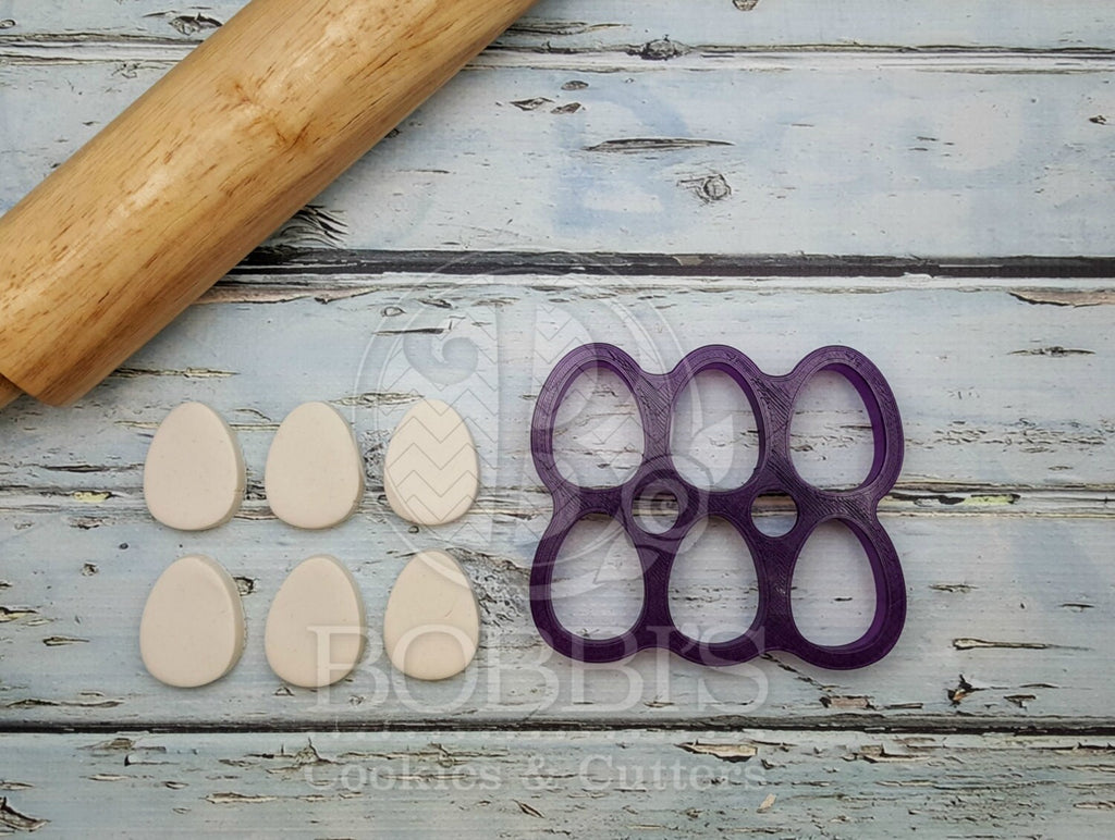 Multi Easter Egg Cookie Cutter and Fondant Cutter and Clay Cutter