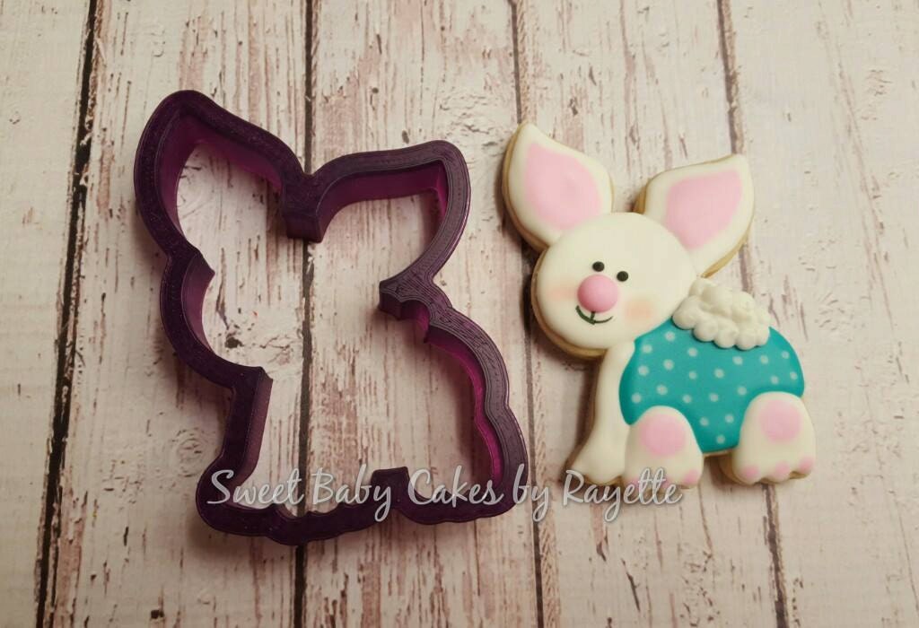 Baby Bunny #1 Cookie Cutter and Fondant Cutter and Clay Cutter