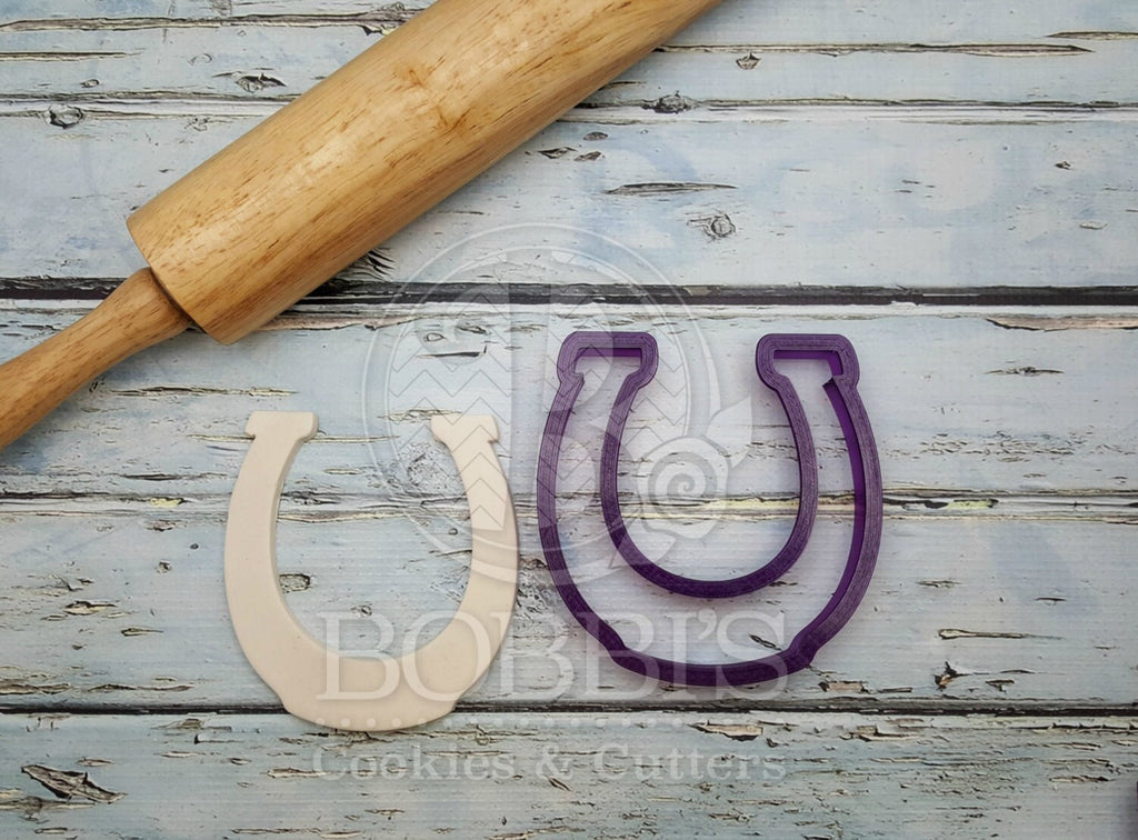 Horse Shoe HorseShoe Cookie Cutter and Fondant Cutter and Clay Cutter