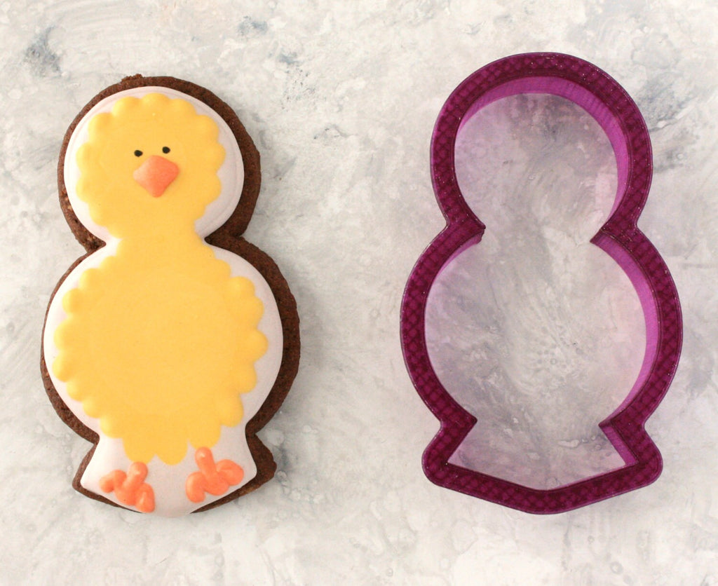 Lilaloa's Fuzzy Chick Cookie Cutter or Fondant Cutter and Clay Cutter