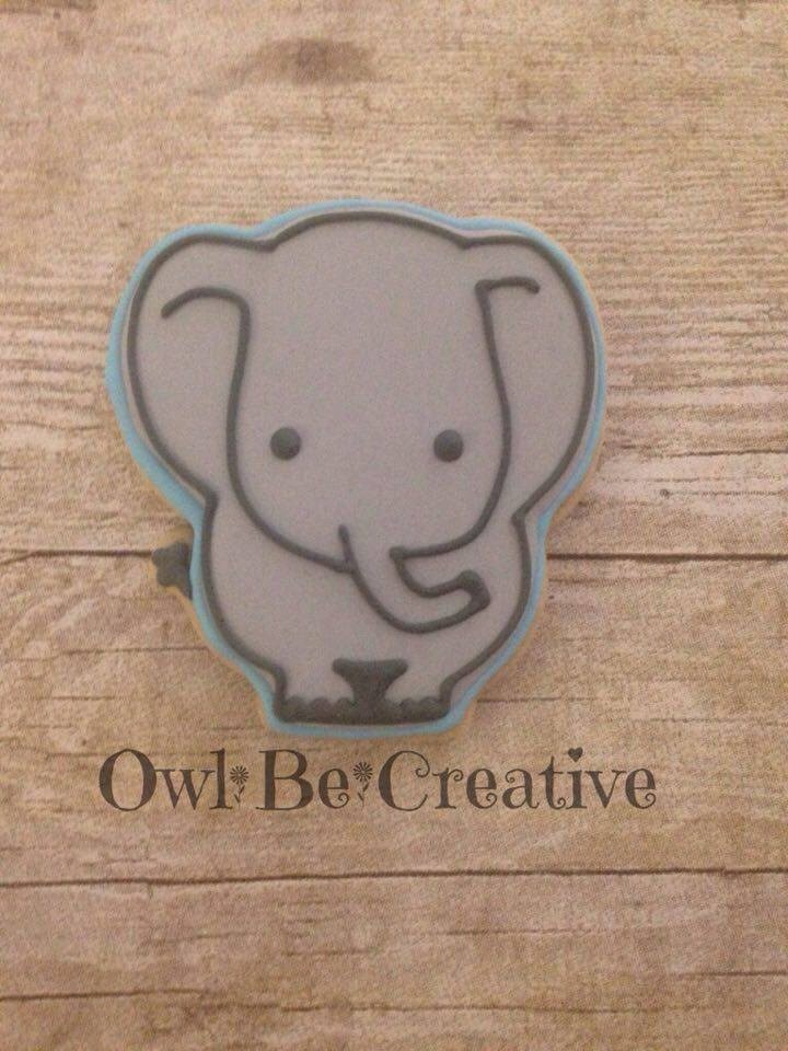 Roxie the Elephant Cookie Cutter and Fondant Cutter and Clay Cutter