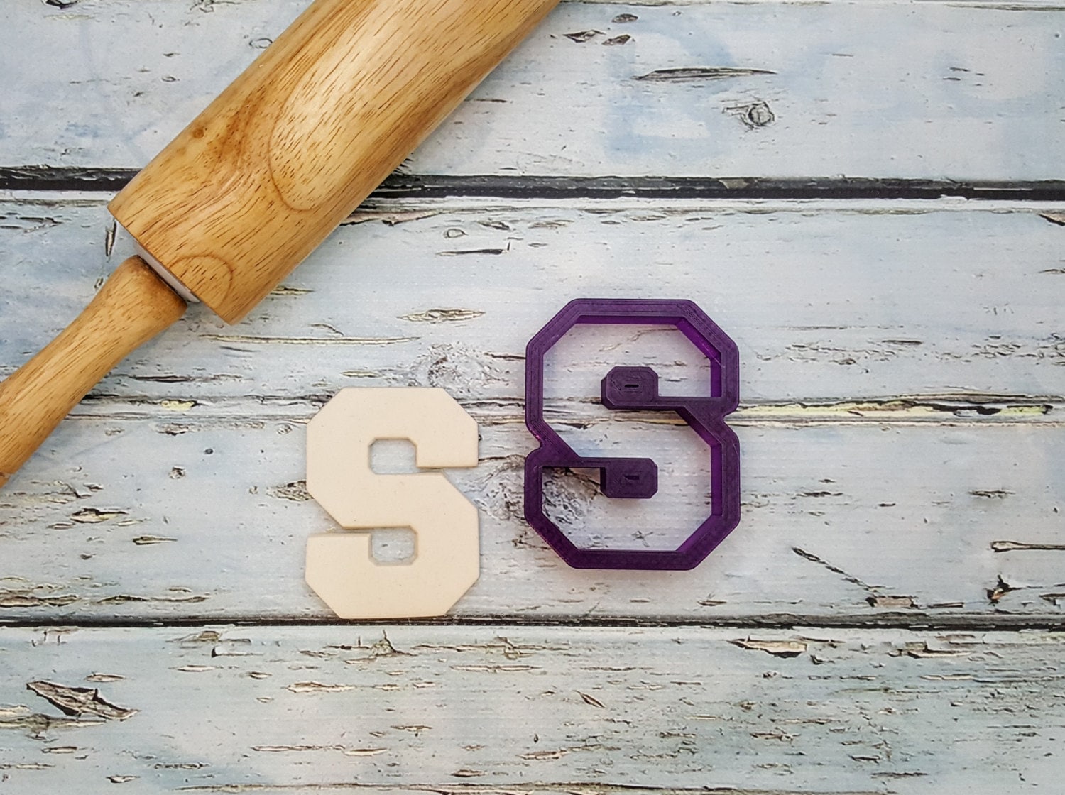 Varsity Letter S Cookie Cutter – Bobbi's Cutters
