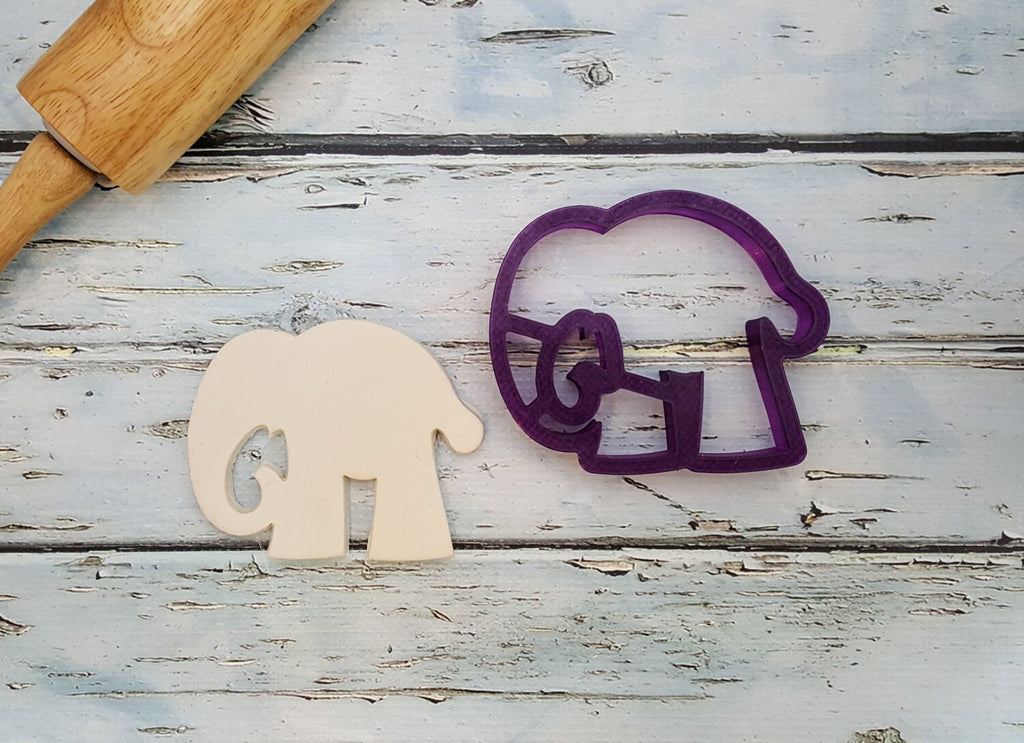 Elephant #3 Cookie Cutter and Fondant Cutter and Clay Cutter