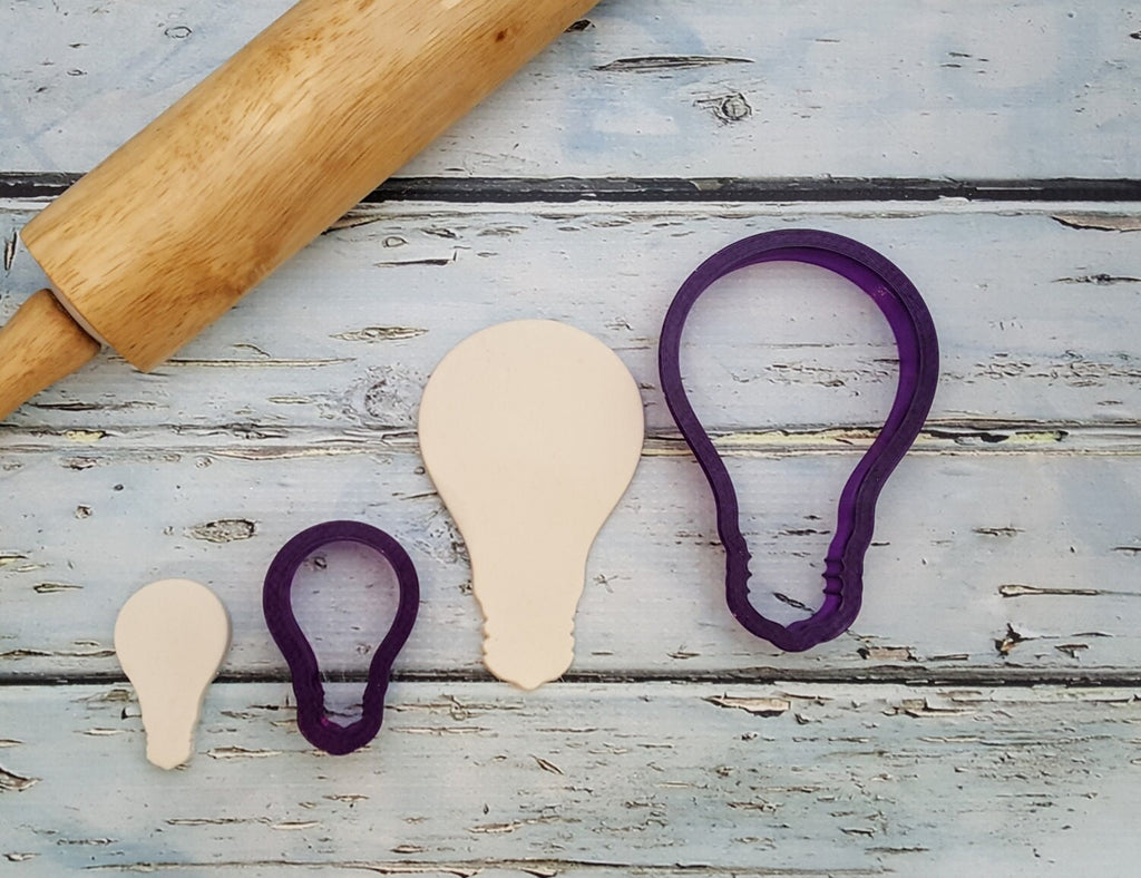 Light Bulb Cookie Cutter and Fondant Cutter and Clay Cutter