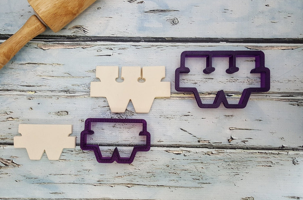 Letter W Cookie Cutter and Fondant Cutter and Clay Cutter