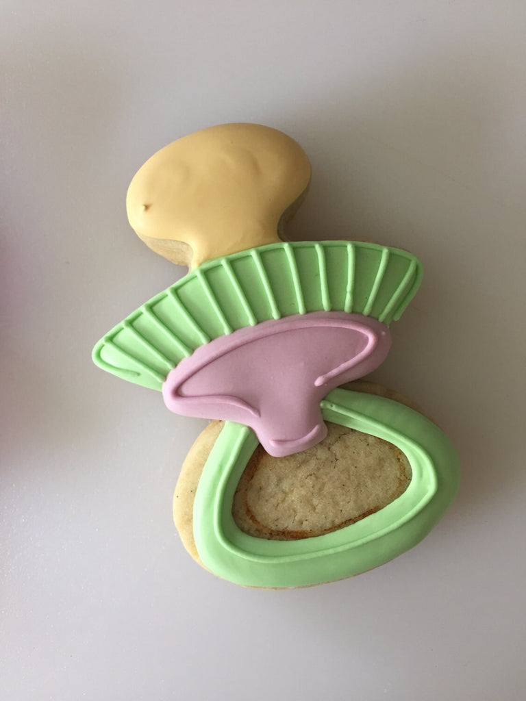 Miss Doughmestic Pacifier Cookie Cutter and Fondant Cutter and Clay Cutter