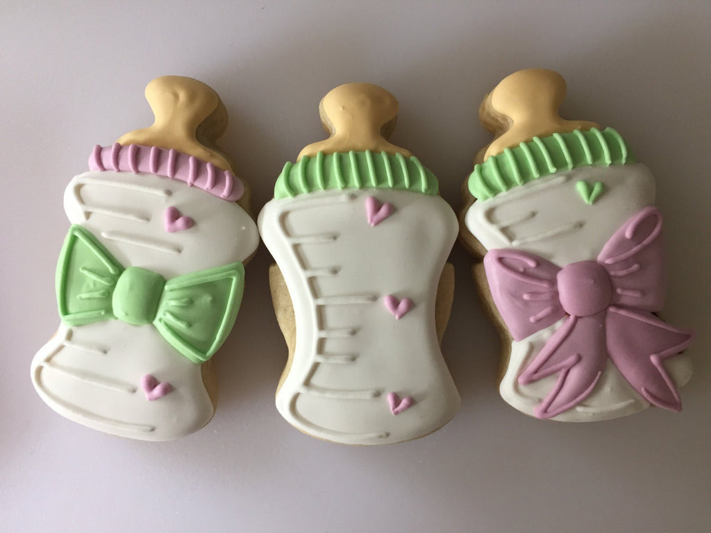 Miss Doughmestic Baby Bottle Cookie Cutter and Fondant Cutter and Clay Cutter